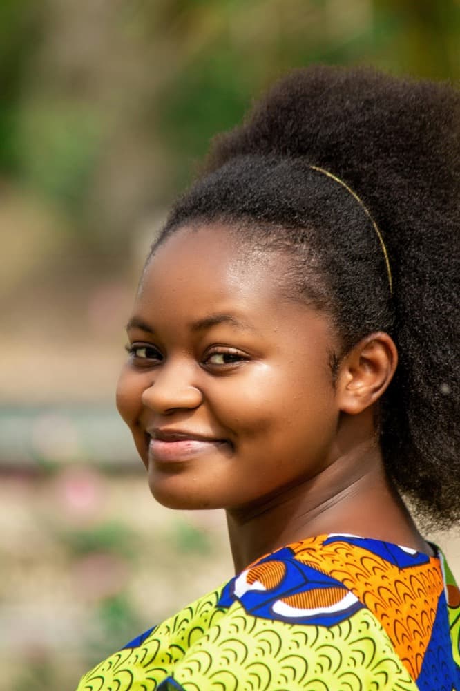 Young woman smiling